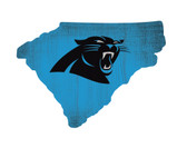 Carolina Panthers Sign Wood Logo State Design