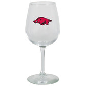 Arkansas Razorbacks 12.75oz Decal Wine Glass