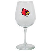 Louisville Cardinals 12.75oz Decal Wine Glass