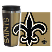 New Orleans Saints Travel Mug 14oz Full Wrap Style Hype Design