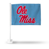 Ole Miss Rebels Script Car Flag