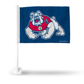 Fresno State Bulldogs Car Flag (BLUE BACKGROUND)