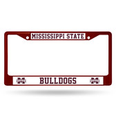 Mississippi State Bulldogs MAROON COLORED Chrome Frame