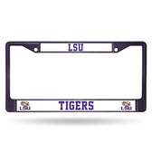 LSU Tigers PURPLE COLORED Chrome Frame