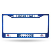 Fresno State Bulldogs BLUE COLORED Chrome Frame