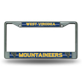 West Virginia Mountaineers Bling Chrome Frame