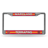 Maryland Terrapins Bling Chrome Frame