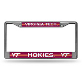 Virginia Tech Hokies Bling Chrome Frame