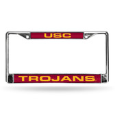 USC Trojans LASER Chrome Frame