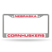 Nebraska Cornhuskers  LASER Chrome Frame