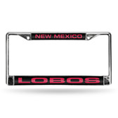 New Mexico Lobos LASER Chrome Frame