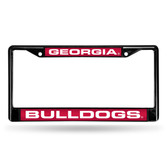Georgia Bulldogs BLACK LASER Chrome Frame