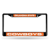 Oklahoma State Cowboys BLACK LASER Chrome Frame