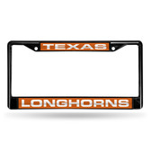 Texas Longhorns BLACK LASER Chrome Frame