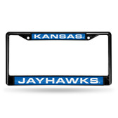 Kansas Jayhawks BLACK LASER Chrome Frame