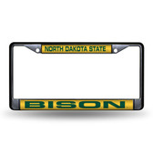 North Dakota State Bison BLACK LASER Chrome Frame