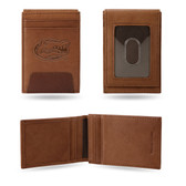 Florida Gators Premium Leather Front Pocket Wallet