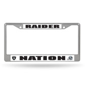 Oakland Raiders NATION Chrome Frame