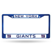 New York Giants BLUE COLORED Chrome Frame
