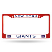 New York Giants COLORED Chrome Frame SECONDARY RED