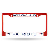 New England Patriots COLORED Chrome Frame SECONDARY RED