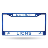 Detroit Lions BLUE COLORED Chrome Frame