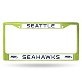 Seattle Seahawks GREEN COLORED Chrome Frame