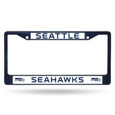 Seattle Seahawks NAVY COLORED Chrome Frame