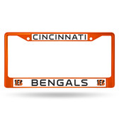 Cincinnati Bengals ORANGE COLORED Chrome Frame