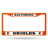Baltimore Orioles ORANGE COLORED Chrome Frame