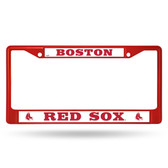 Boston Red Sox RED COLORED Chrome Frame