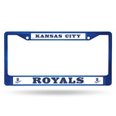 Kansas City Royals BLUE COLORED Chrome Frame