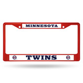 Minnesota Twins RED COLORED Chrome Frame