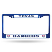 Texas Rangers COLORED Chrome Frame BLUE