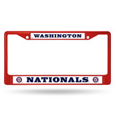 Washington Nationals COLORED Chrome Frame SECONDARY RED