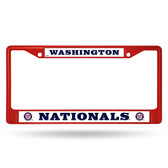 Washington Nationals COLORED Chrome Frame SECONDARY RED
