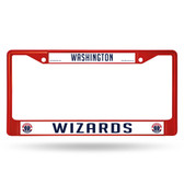 Washington Wizards COLORED Chrome Frame SECONDARY RED
