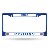 Detroit Pistons COLORED Chrome Frame SECONDARY BLUE