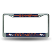 Denver Broncos Bling Chrome Frame