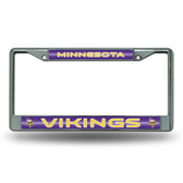 Minnesota Vikings Bling Chrome Frame