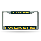 Green Bay Packers "TITLETOWN" LASER Chrome Frame