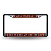 Denver Broncos BLACK LASER Chrome Frame