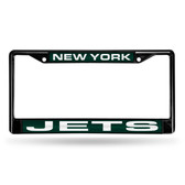 New York Jets BLACK LASER Chrome Frame