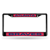 Atlanta Braves BLACK LASER Chrome Frame