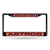 Houston Astros BLACK LASER Chrome Frame