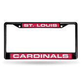St. Louis Cardinals BLACK LASER FRAME/W RED INSERT