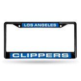Los Angeles Clippers BLACK LASER Chrome Frame