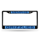 Memphis Grizzlies BLACK LASER Chrome Frame