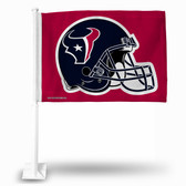 Houston Texans HELMET Car Flag - RED