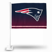 New England Patriots FG Car Flag (WHITE POLE)